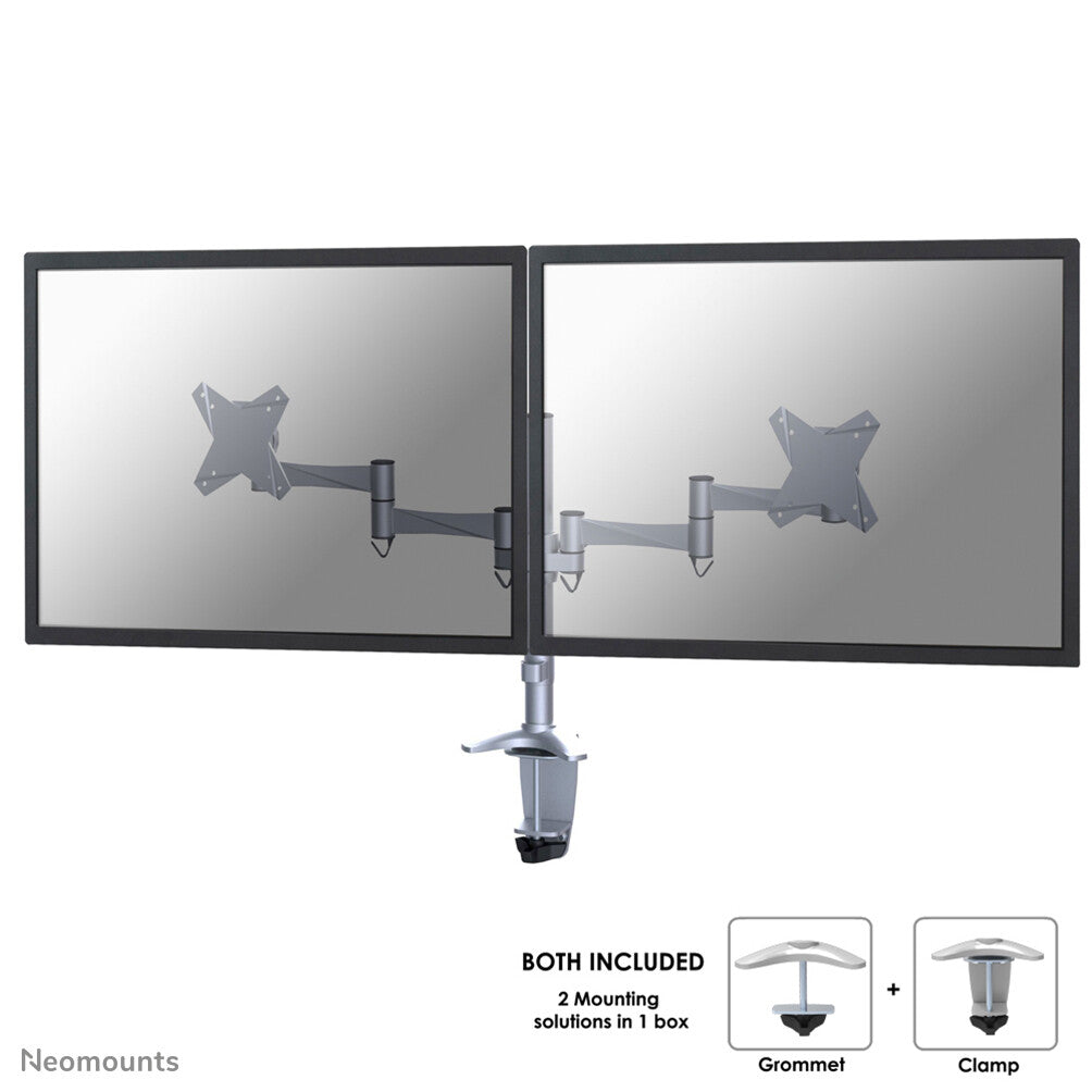 Neomounts FPMA-D1330DSILVER - Desk monitor mount for 25.4 cm (10") to 68.6 cm (27")