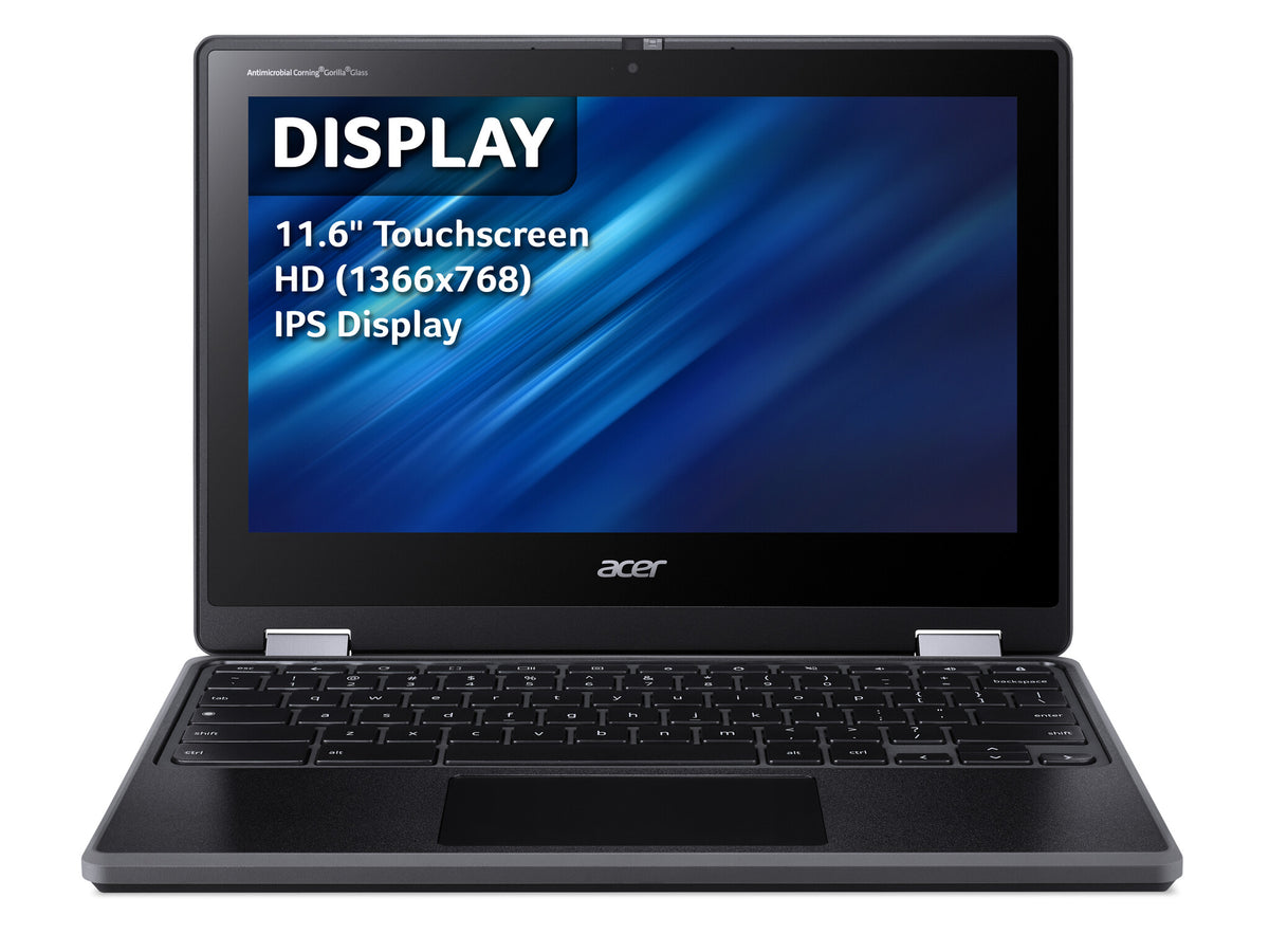 Acer Chromebook Spin 511 - 29.5 cm (11.6") - Touchscreen - Intel® N100 - 4 GB LPDDR5-SDRAM - 64 GB eMMC - Wi-Fi 6E - ChromeOS - Black
