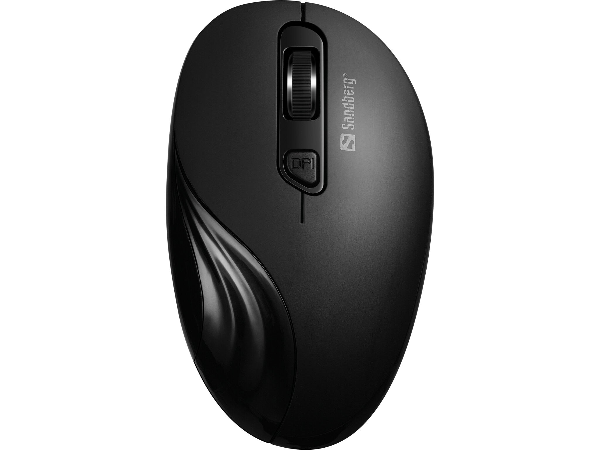 Sandberg - RF Wireless Mouse in Black - 1,600 DPI - Clove Technology