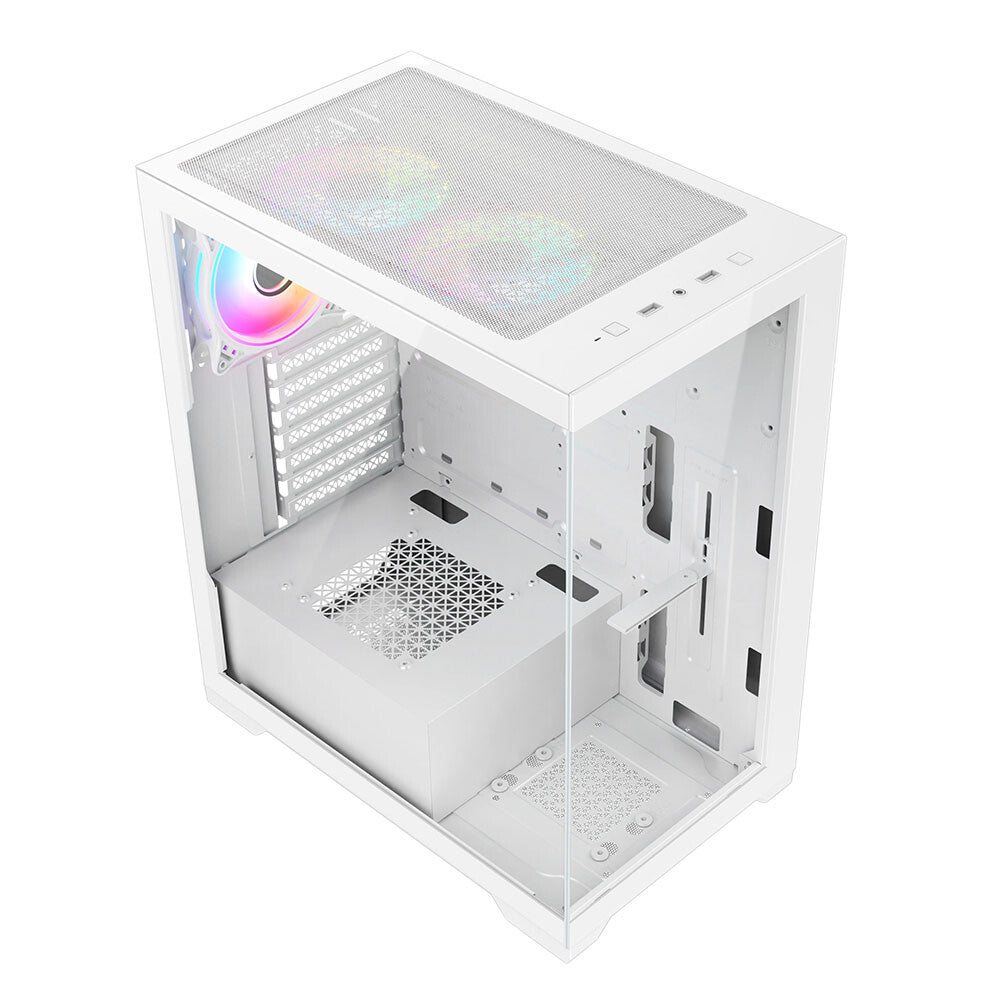 VIDA Vetro - ATX Mid Tower Case in White