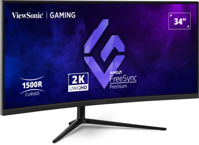 Viewsonic VX3418C-2K computer monitor 86.4 cm (34") 3440 x 1440 pixels UltraWide Quad HD Black
