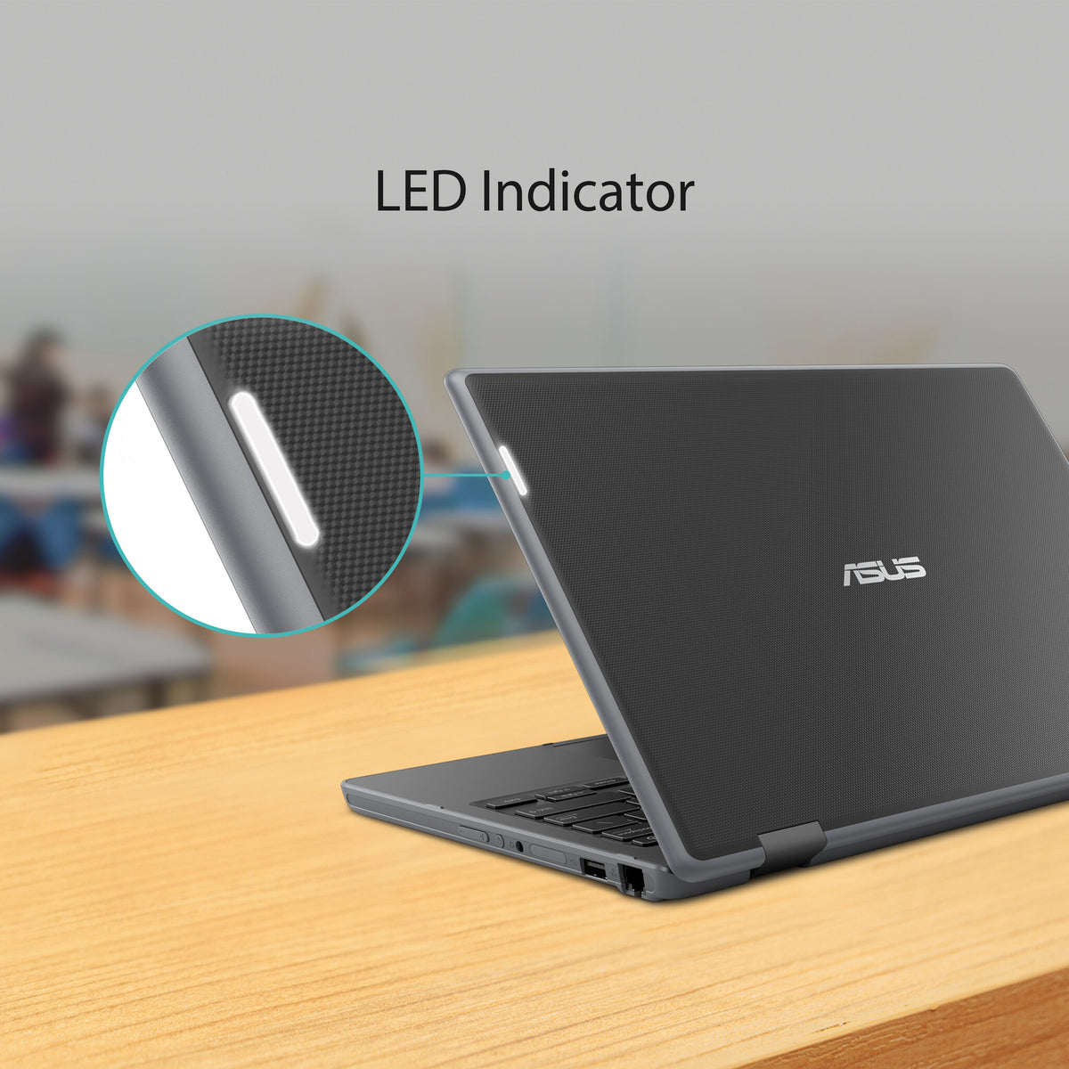 ASUS BR1100C Laptop - 29.5 cm (11.6") - Intel® Celeron® N N4500 - 4 GB DDR4-SDRAM - 128 GB SSD - Wi-Fi 6 - Windows 11 Pro Education - Grey