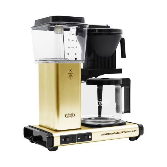 Moccamaster KBG Select - 1.25 Litre Fully-auto Drip coffee maker in Brushed Brass