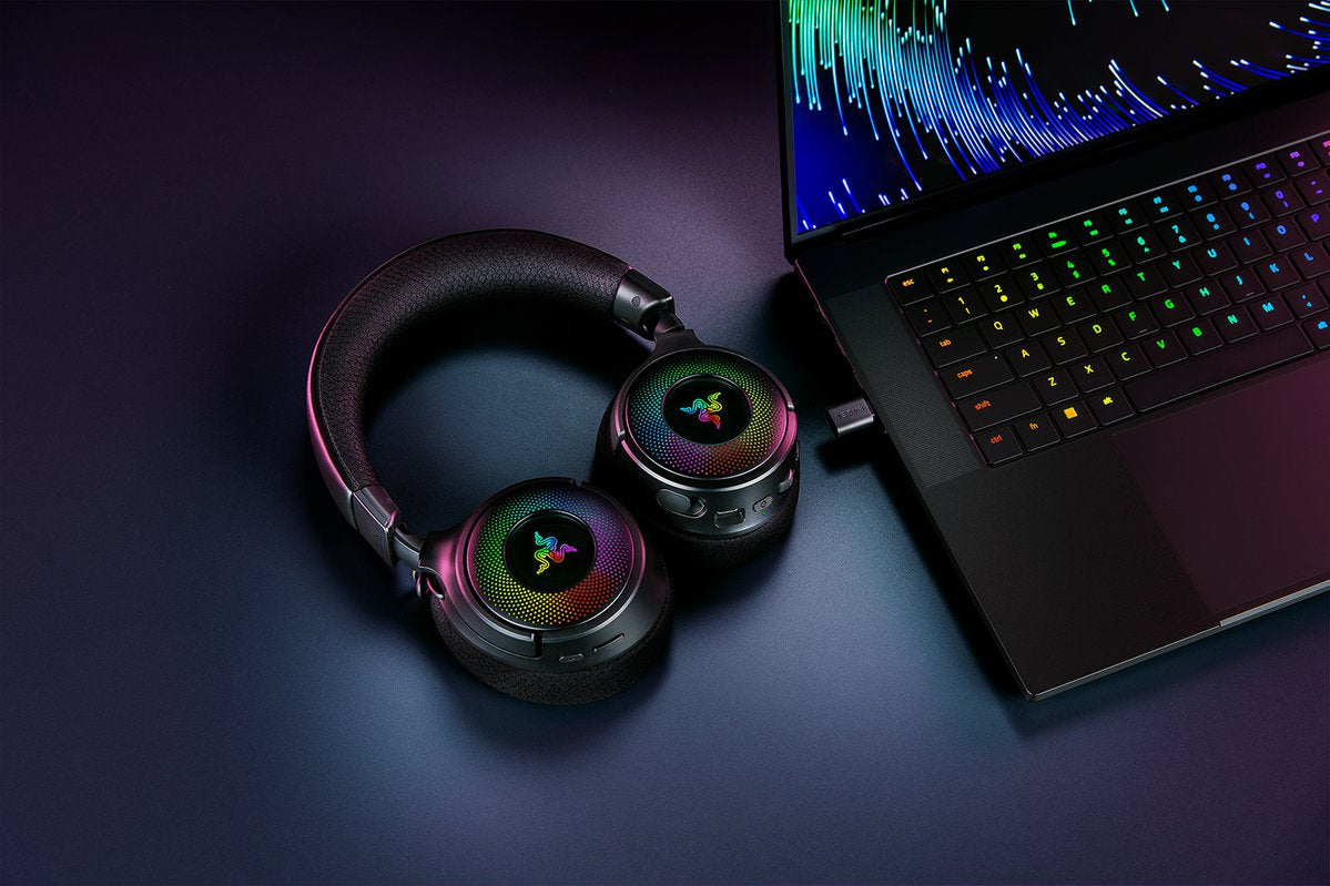 Razer Kraken V4 - USB Type-A Wired &amp; Wireless Bluetooth Gaming Headset in Black