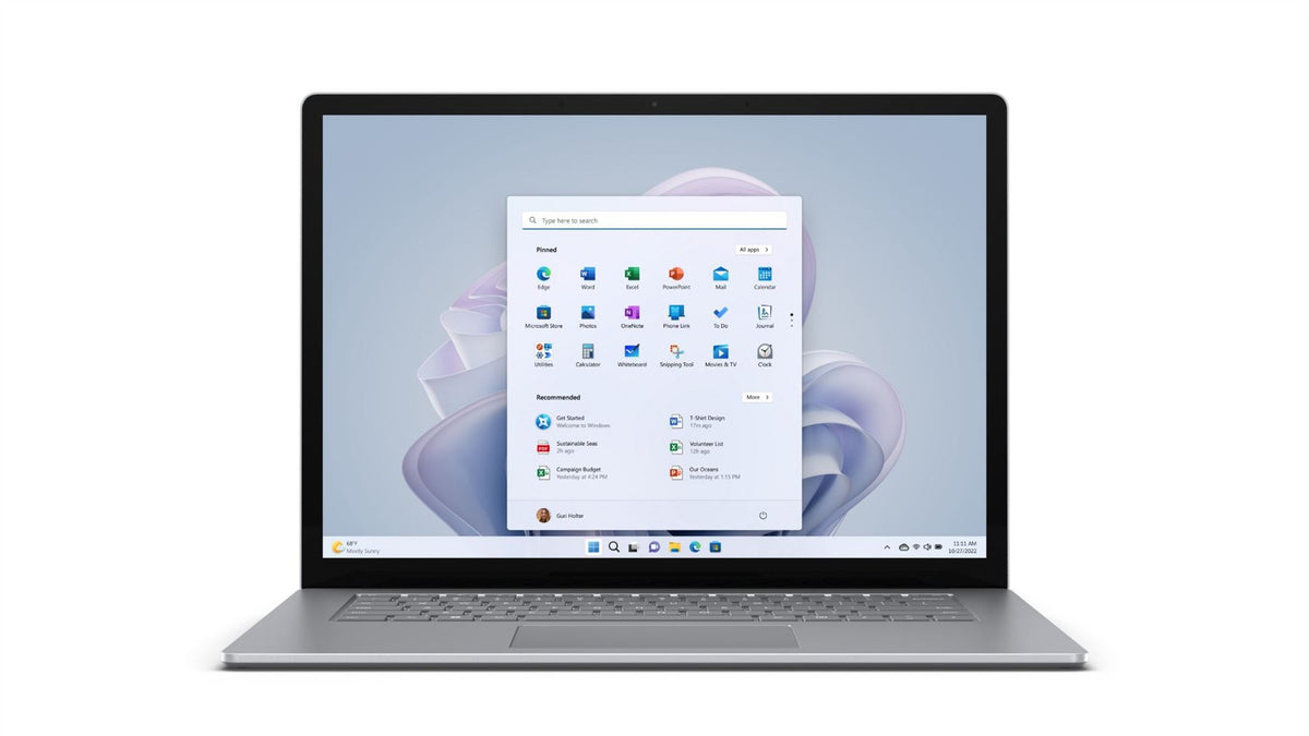 Microsoft Surface Laptop 5 Intel® Core™ i7 i7-1265U 38.1 cm (15") Touchscreen 8 GB LPDDR5x-SDRAM 256 GB SSD Wi-Fi 6 (802.11ax) Windows 10 Pro Platinum