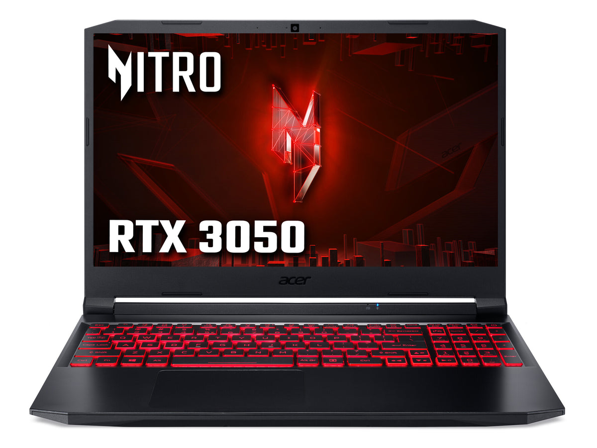 Acer Nitro 5 AN515-57 Gaming Laptop - 39.6 cm (15.6") - Intel® Core™ i5-11400H - 16 GB DDR4-SDRAM - 512 GB SSD - NVIDIA GeForce RTX 3050 - Wi-Fi 6 - Windows 11 Home - Black