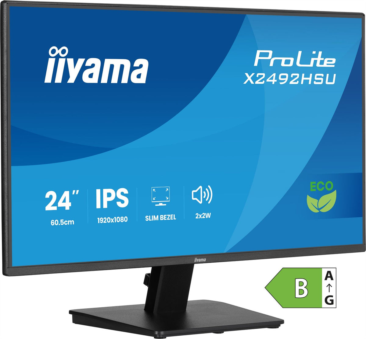 iiyama ProLite X2492HSU-B1 computer monitor 61 cm (24") 1920 x 1080 pixels Full HD LED Black