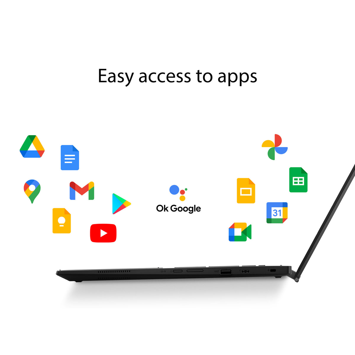 ASUS Chromebook Flip CX5 - 40.6 cm (16") - Touchscreen - Intel® Core™ i5-1235U - 8 GB LPDDR4x-SDRAM - 256 GB SSD - Wi-Fi 6E - ChromeOS - Grey