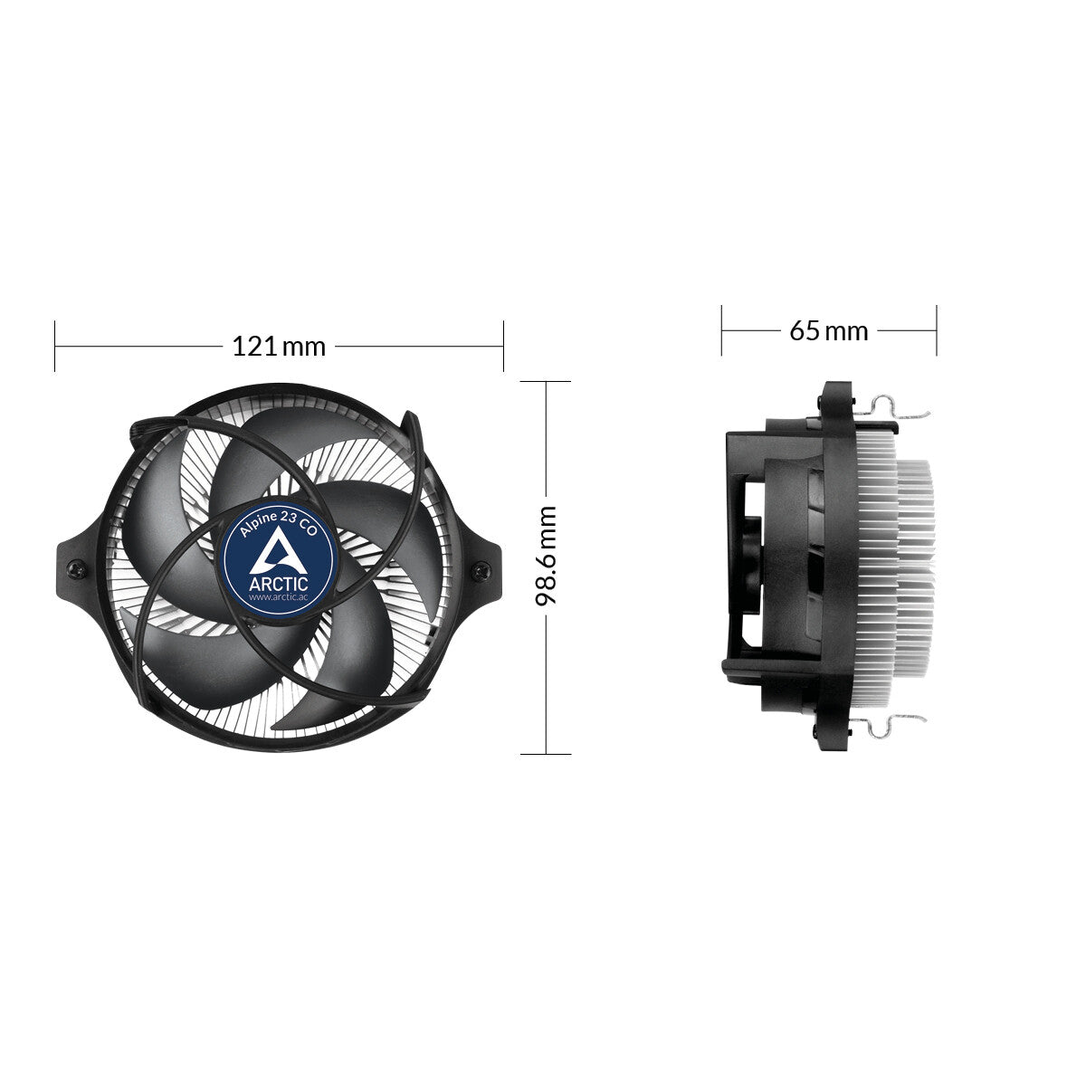 ARCTIC Alpine 23 CO - Compact AMD Air Processor Cooler - 90mm