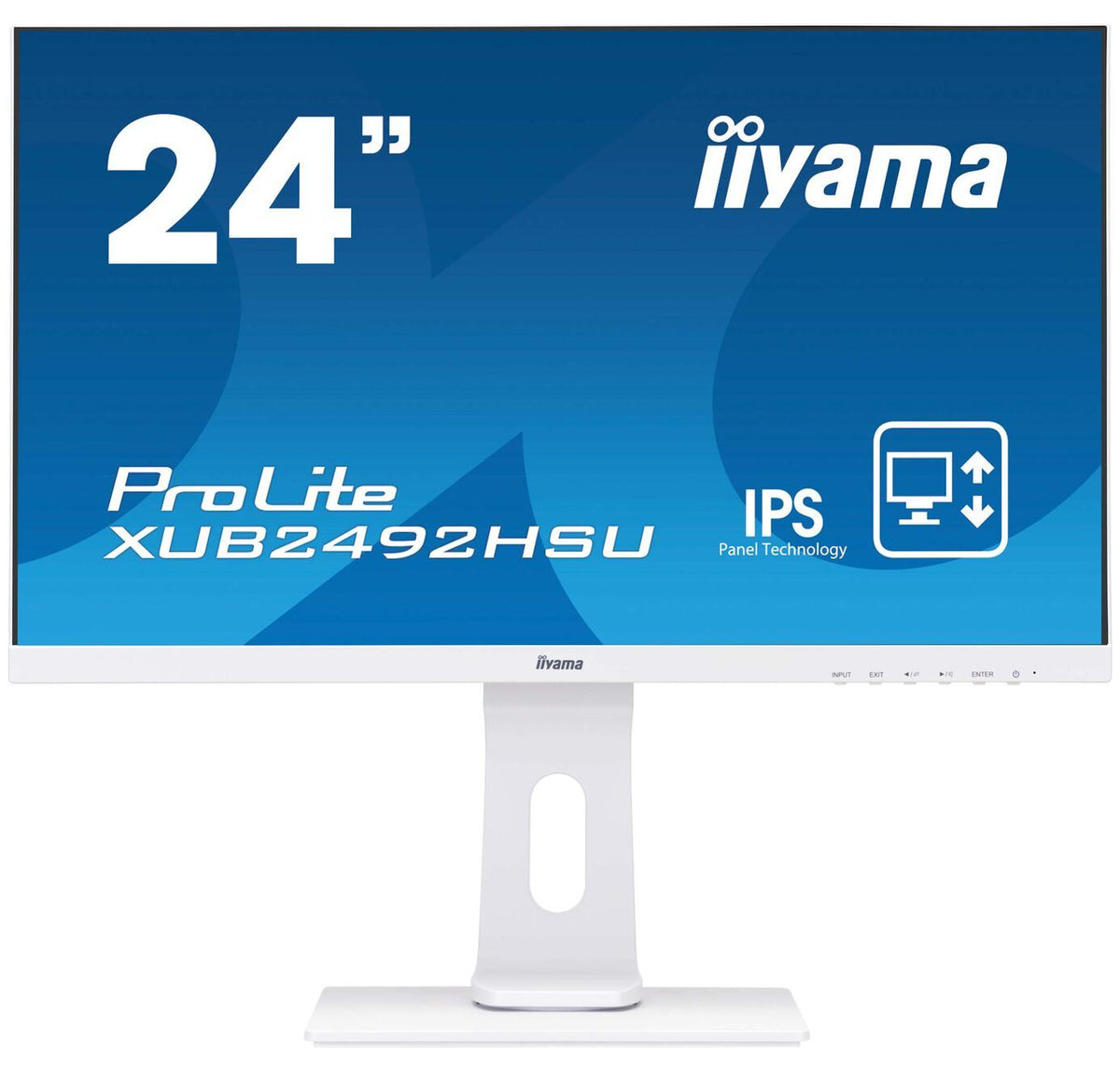 iiyama ProLite XUB2492HSU-W1 LED display 60.5 cm (23.8") 1920 x 1080 pixels Full HD White Monitor