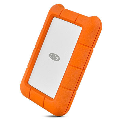 LaCie Rugged - USB-C 2.5" External HDD in Orange / Silver - 2 TB
