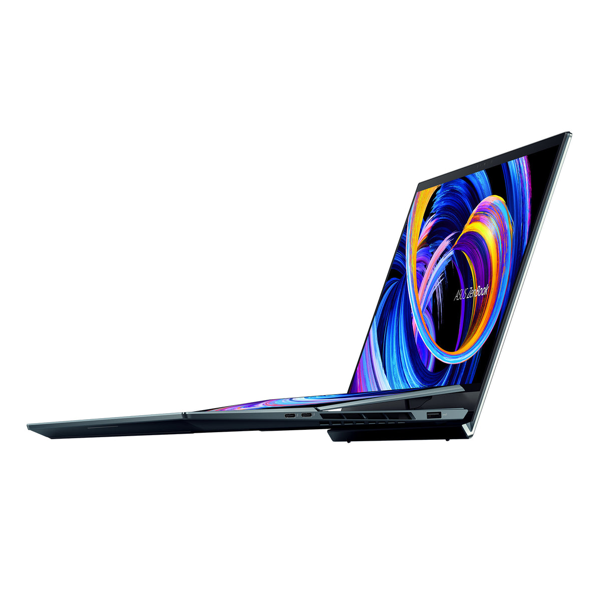 ASUS Zenbook Pro Duo 15 OLED Laptop - 39.6 cm (15.6&quot;) - Touchscreen - Intel® Core™ i9-12900H - 32 GB LPDDR5-SDRAM - 1 TB SSD - NVIDIA GeForce RTX 3070 Ti - Wi-Fi 6 - Windows 11 Home - Blue