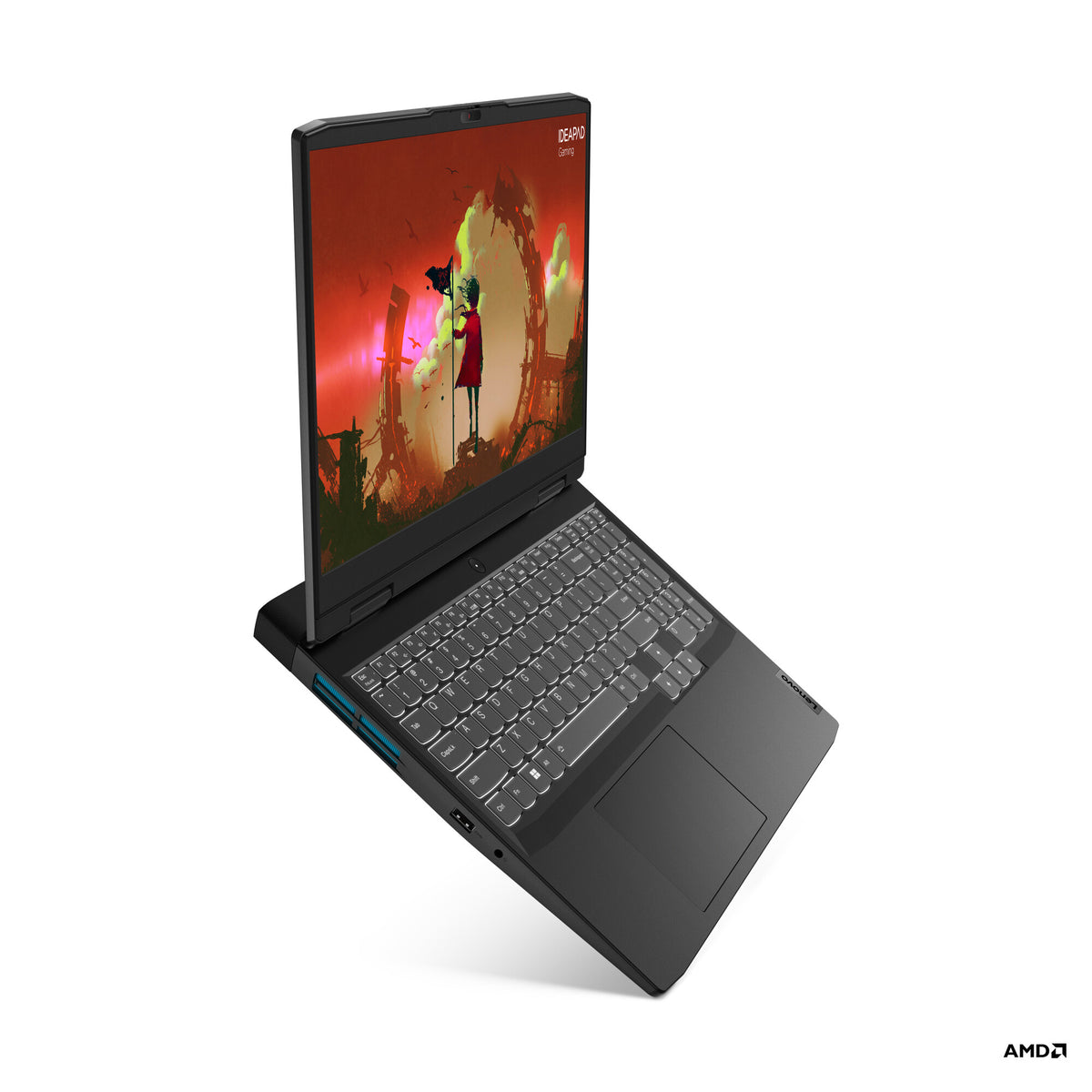 Lenovo IdeaPad Gaming 3 15ARH7 Laptop - 39.6 cm (15.6") - AMD Ryzen™ 5 6600H - 8 GB DDR5-SDRAM - 512 GB SSD - NVIDIA GeForce RTX 3050 Ti - Wi-Fi 6 - Windows 11 Home - Grey