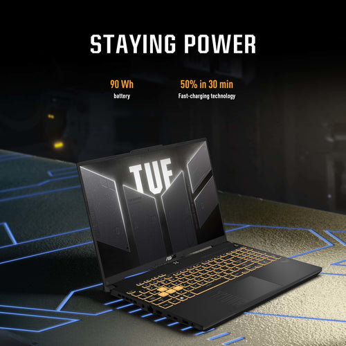 ASUS TUF Gaming Laptop - 40.6 cm (16&quot;) - Intel® Core™ i7-13620H - 16 GB DDR5-SDRAM - 512 GB SSD - NVIDIA GeForce RTX 4050 - Wi-Fi 6 - Windows 11 Home - Black/ Grey
