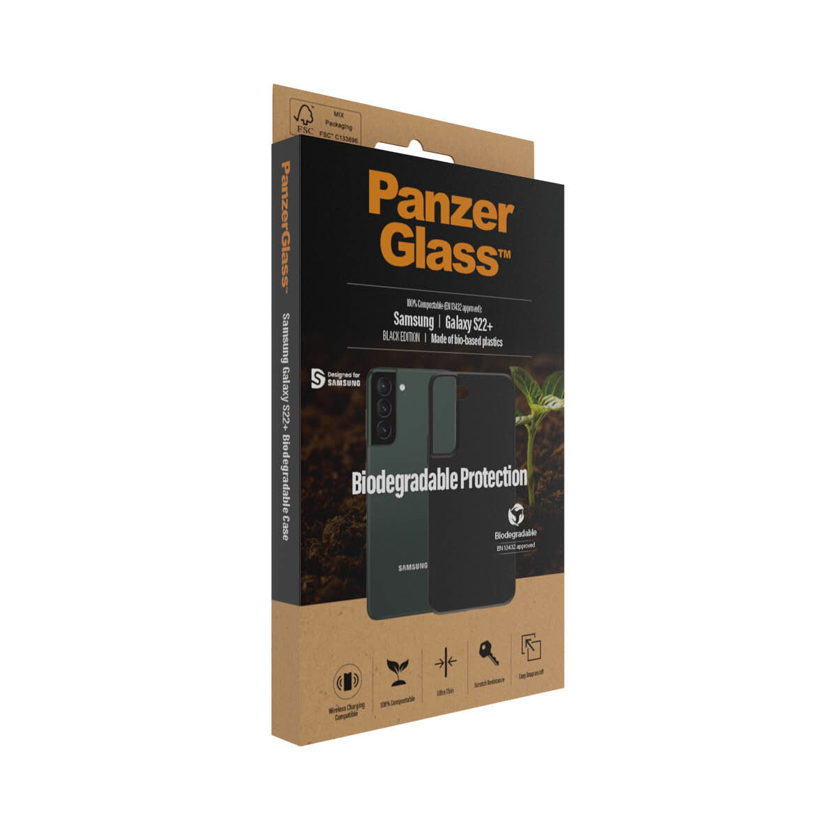 PanzerGlass ® Biodegradable Case for Galaxy S22 Plus in Black