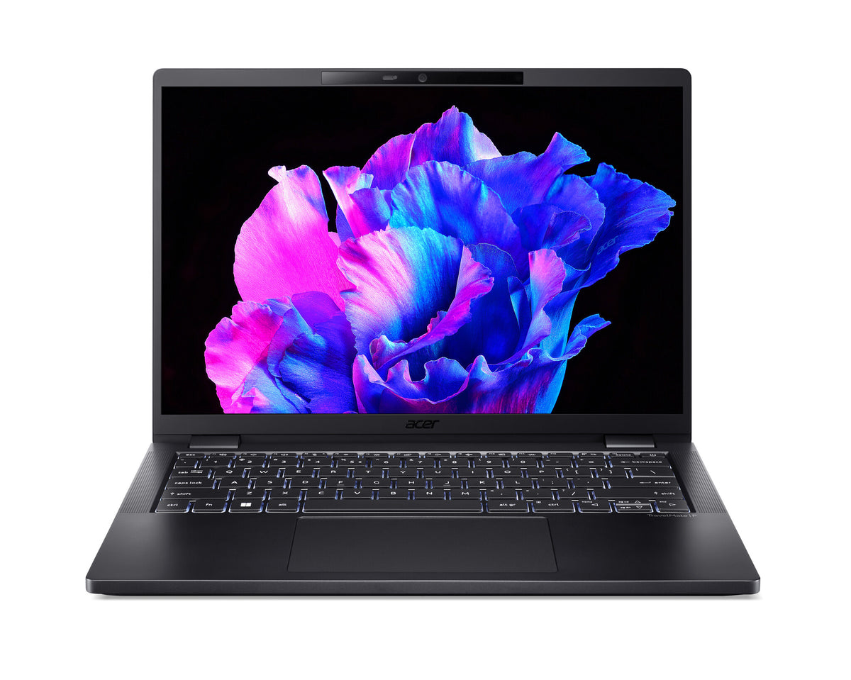 Acer TravelMate P6 TMP614-53 Laptop - 35.6 cm (14") - Intel® Core™ i7-1355U - 16 GB LPDDR5-SDRAM - 512 GB SSD - Wi-Fi 6E - Windows 11 Pro - Black