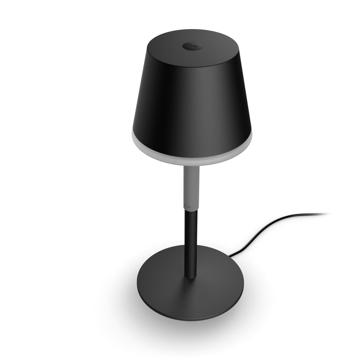 Philips Go portable table lamp in Black - White and colour ambience