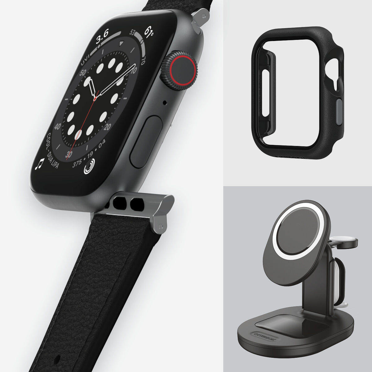 OtterBox Symmetry Cactus Series for Apple Watch 42/44/45mm in Noir Ash