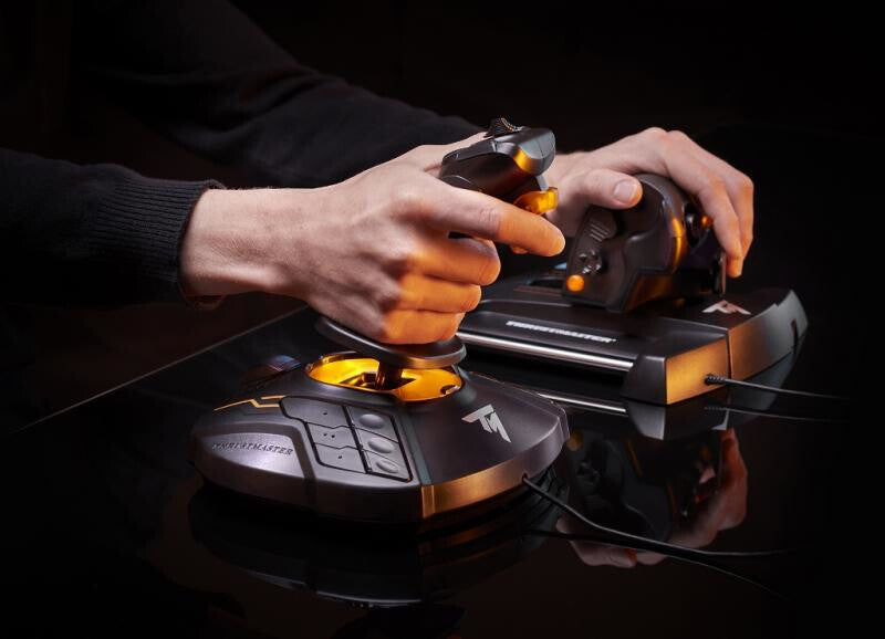 Thrustmaster T-16000M FCS Flight Pack - USB Flight Stick + Throttle + Rudder Pedals for PC / Mac