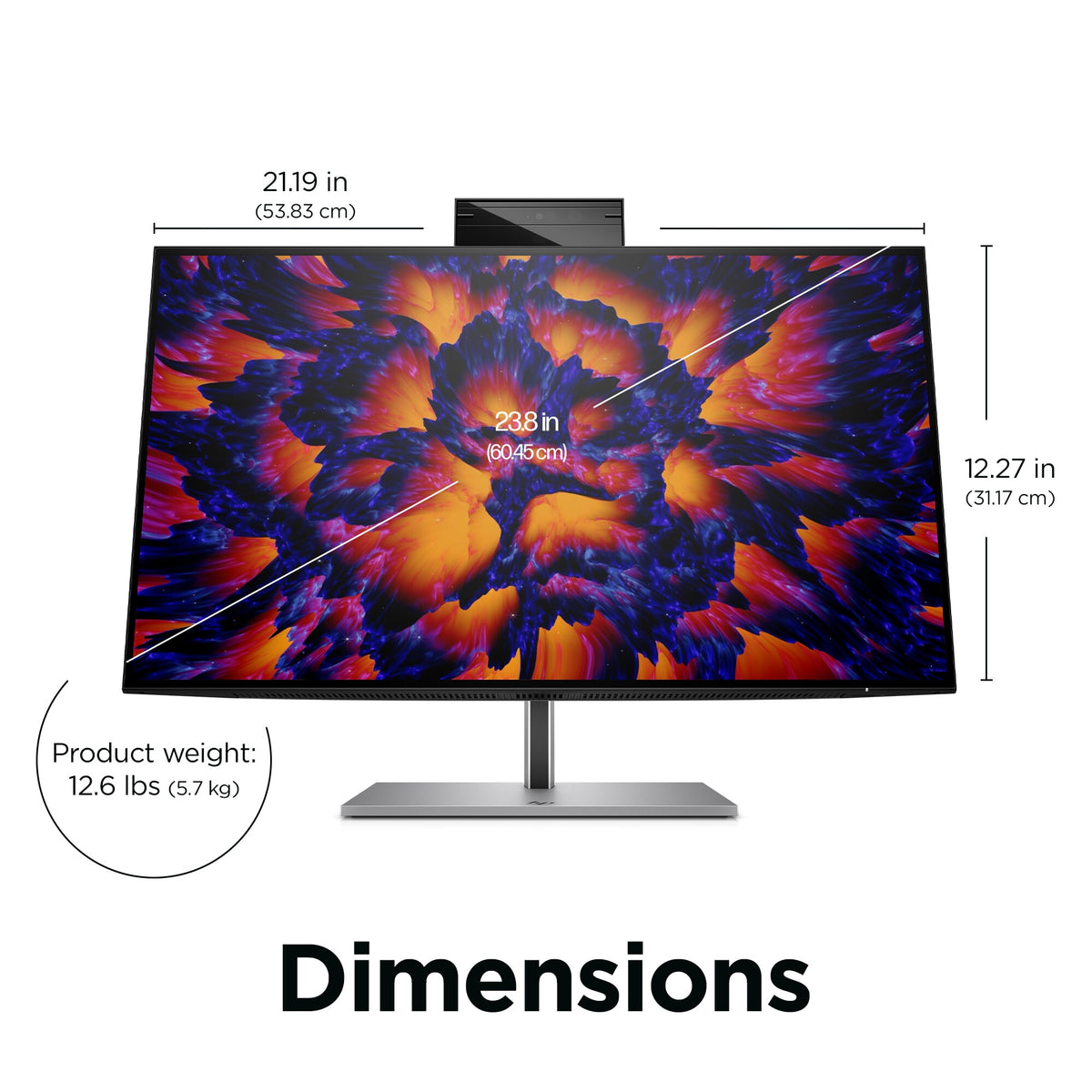 HP Z24M G3 - 60.5 cm (23.8") - 2560 x 1440 pixels Quad HD Monitor