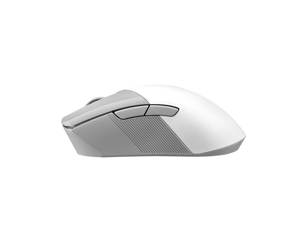 ASUS ROG Gladius III Wireless Aimpoint - RF Wireless + Bluetooth + USB Type-A Optical Mouse in White - 36,000 DPI