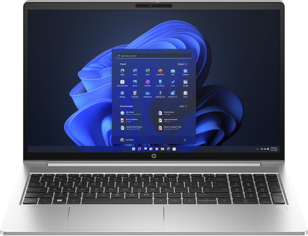 HP ProBook 450 G10 Laptop - 39.6 cm (15.6") - Intel® Core™ i5-1334U - 8 GB DDR4-SDRAM - 256 GB SSD - Wi-Fi 6E - Windows 11 Pro - Silver
