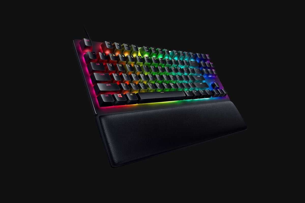 Razer Huntsman V2 TKL - USB Wired RGB Opto-mechanical Keyboard in Black (QWERTY UK)