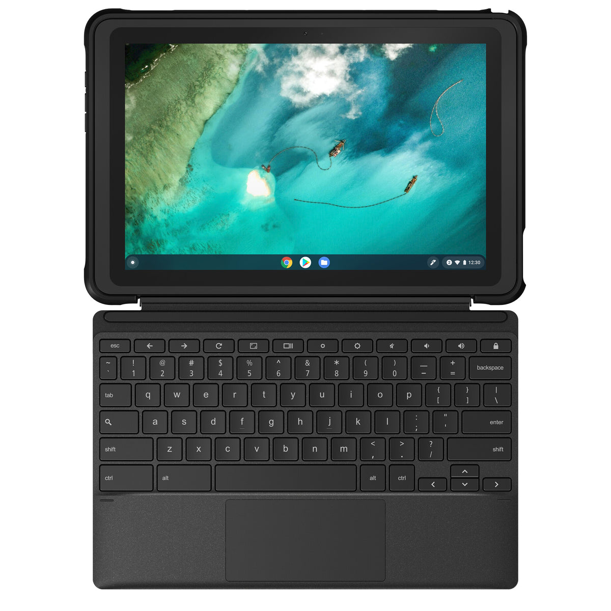ASUS Chromebook Detachable CZ1 - 25.6 cm (10.1") - Touchscreen - MediaTek MT8183 - 4 GB LPDDR4x-SDRAM - 128 GB eMMC - Wi-Fi 5 - ChromeOS - Black