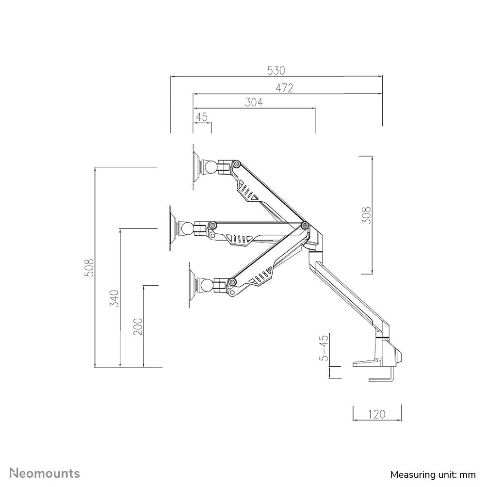 Neomounts FPMA-D750DWHITE2 - Desk monitor mount for 25.4 cm (10") to 81.3 cm (32")