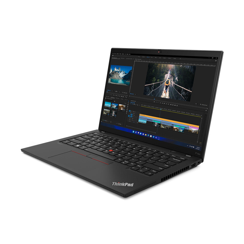 Lenovo ThinkPad P14s Gen 3 Laptop - 35.6 cm (14") - Intel® Core™ i5-1240P - 16 GB DDR4-SDRAM - 512 GB SSD - NVIDIA Quadro T550 - Wi-Fi 6E - Windows 11 Pro - Black