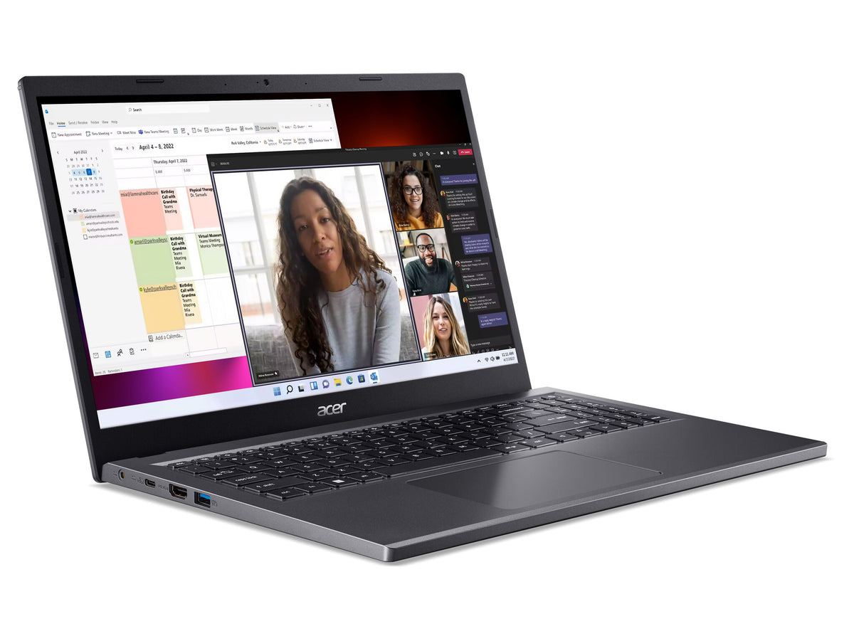 Acer Aspire 5 Laptop - 39.6 cm (15.6") - AMD Ryzen 5 7530U - 16 GB LPDDR4x-SDRAM - 512 GB SSD - Wi-Fi 6E - Windows 11 Home - Grey