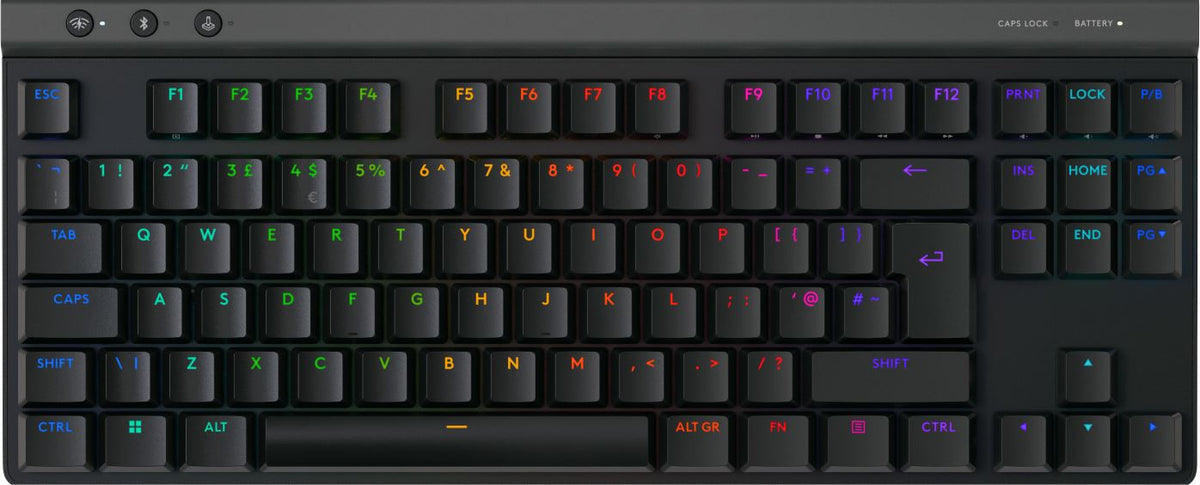 Logitech G515 - USB + RF Wireless + Bluetooth Gaming Keyboard in Black (QWERTY UK English)