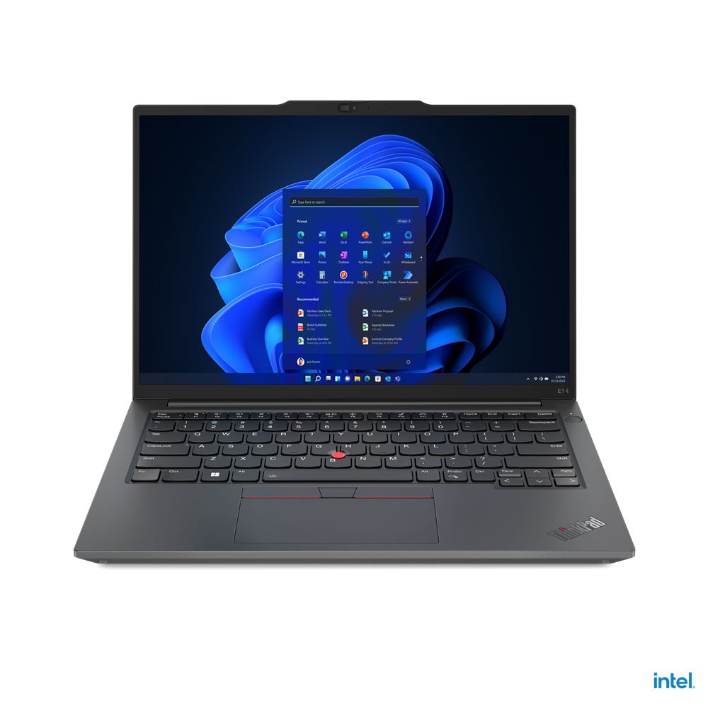 Lenovo ThinkPad E14 Gen 5 (Intel) Intel® Core™ i5 i5-1335U Laptop 35.6 cm (14") WUXGA 16 GB DDR4-SDRAM 256 GB SSD Wi-Fi 6 (802.11ax) Windows 11 Pro UK English Black, Graphite