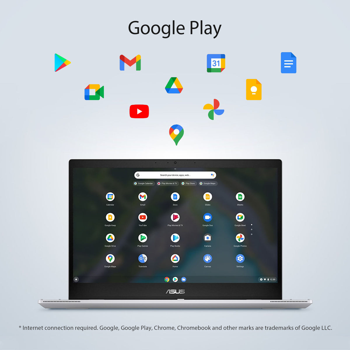ASUS Chromebook - 39.6 cm (15.6") - Touchscreen - Intel® Celeron® N4500 - 8 GB LPDDR4x-SDRAM - 64 GB eMMC - Wi-Fi 6 - ChromeOS - Silver