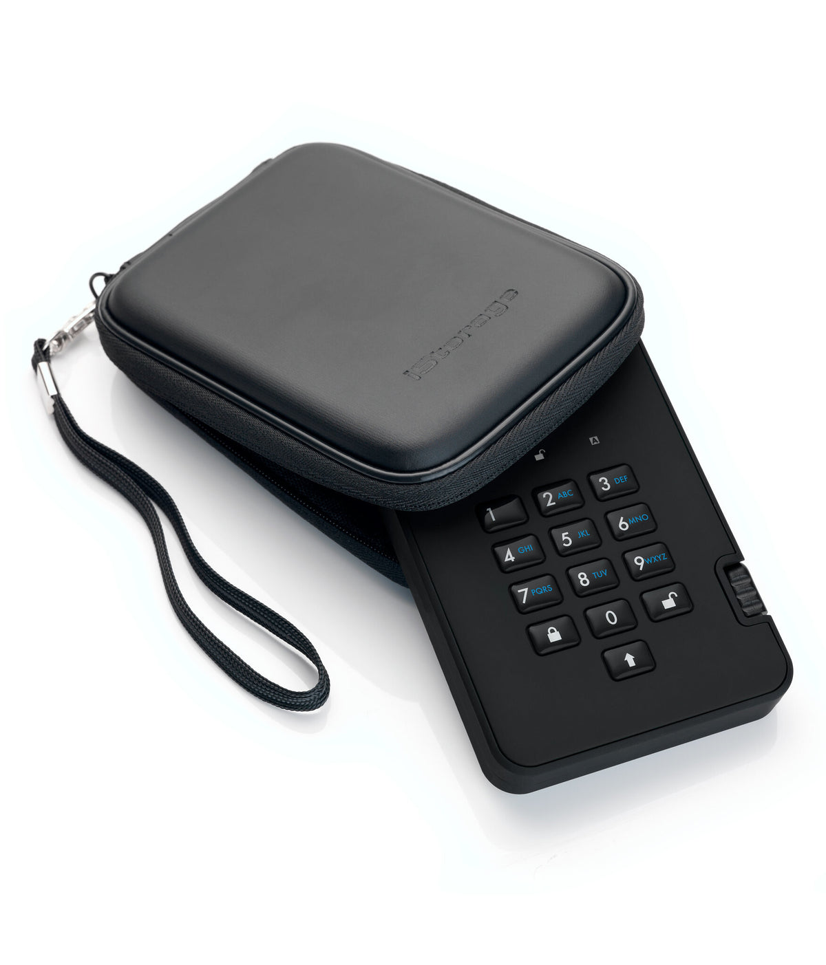 iStorage diskAshur2 - Secure Encrypted External hard drive in Black - 1 TB