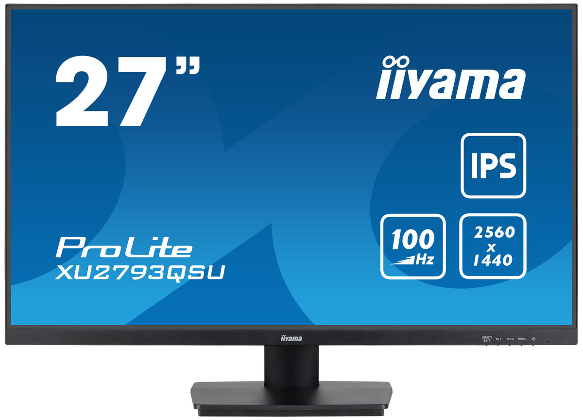 iiyama ProLite XU2793QSU-B6 - 68.6 cm (27&quot;) - 2560 x 1440 pixels Wide Quad HD LED Monitor