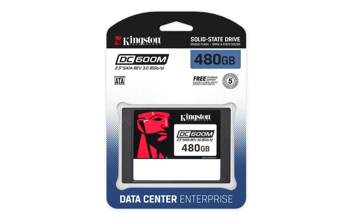 Kingston Technology DC600M -  Enterprise SATA 2.5” SSD - 480 GB