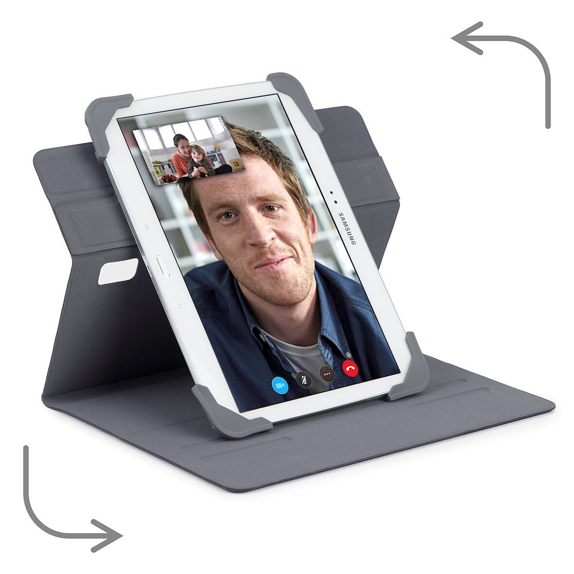 Targus Fit N' Grip for 7-8" Universal Tablet Case in Grey