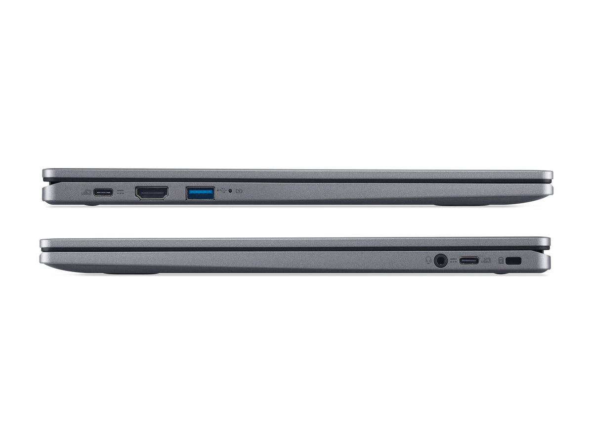Acer Chromebook Plus 515 - 39.6 cm (15.6") - Touchscreen - Intel Core i5-1235U - 8 GB LPDDR5x-SDRAM - 256 GB SSD - Wi-Fi 6E - ChromeOS - Grey