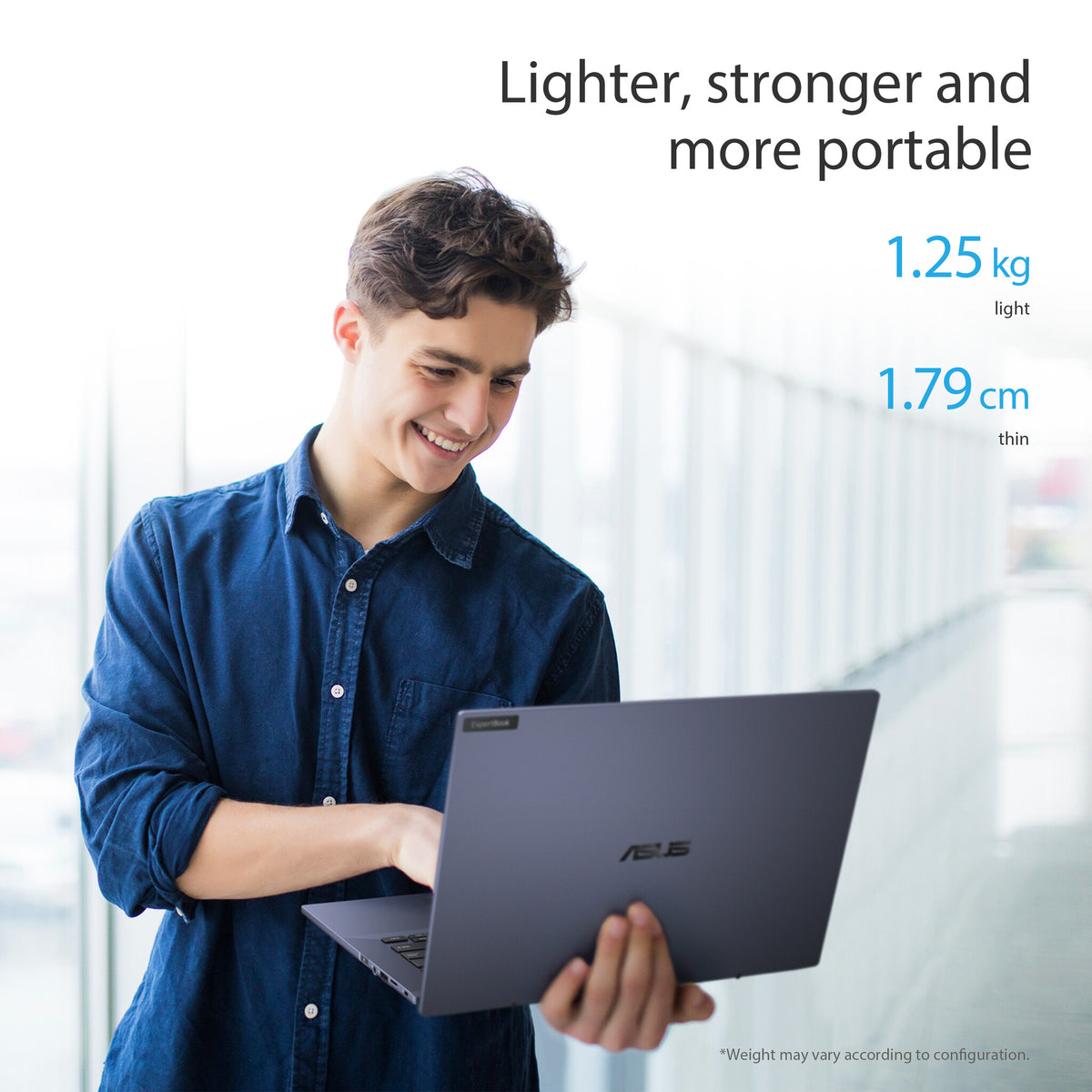 ASUS ExpertBook B5 Laptop - 35.6 cm (14") - Intel® Core™ i5-1240P - 8 GB DDR5-SDRAM - 256 GB SSD - Wi-Fi 6E - Windows 11 Pro - Black