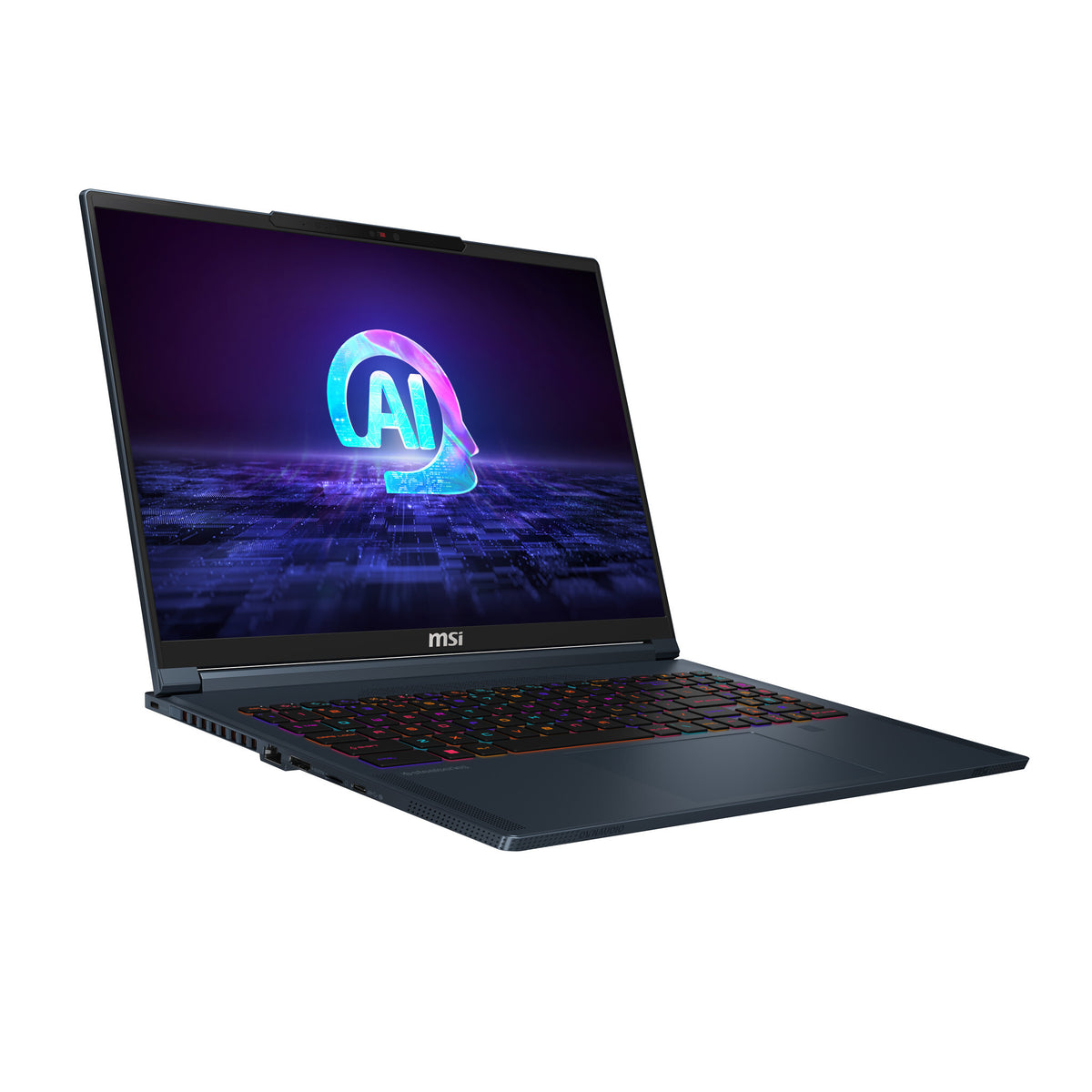 MSI Stealth 16 AI Studio Laptop - 40.6 cm (16") - Intel Core Ultra 9 185H - 32 GB DDR5-SDRAM - 2 TB SSD - NVIDIA GeForce RTX 4080 - Wi-Fi 7 - Windows 11 Pro - Blue