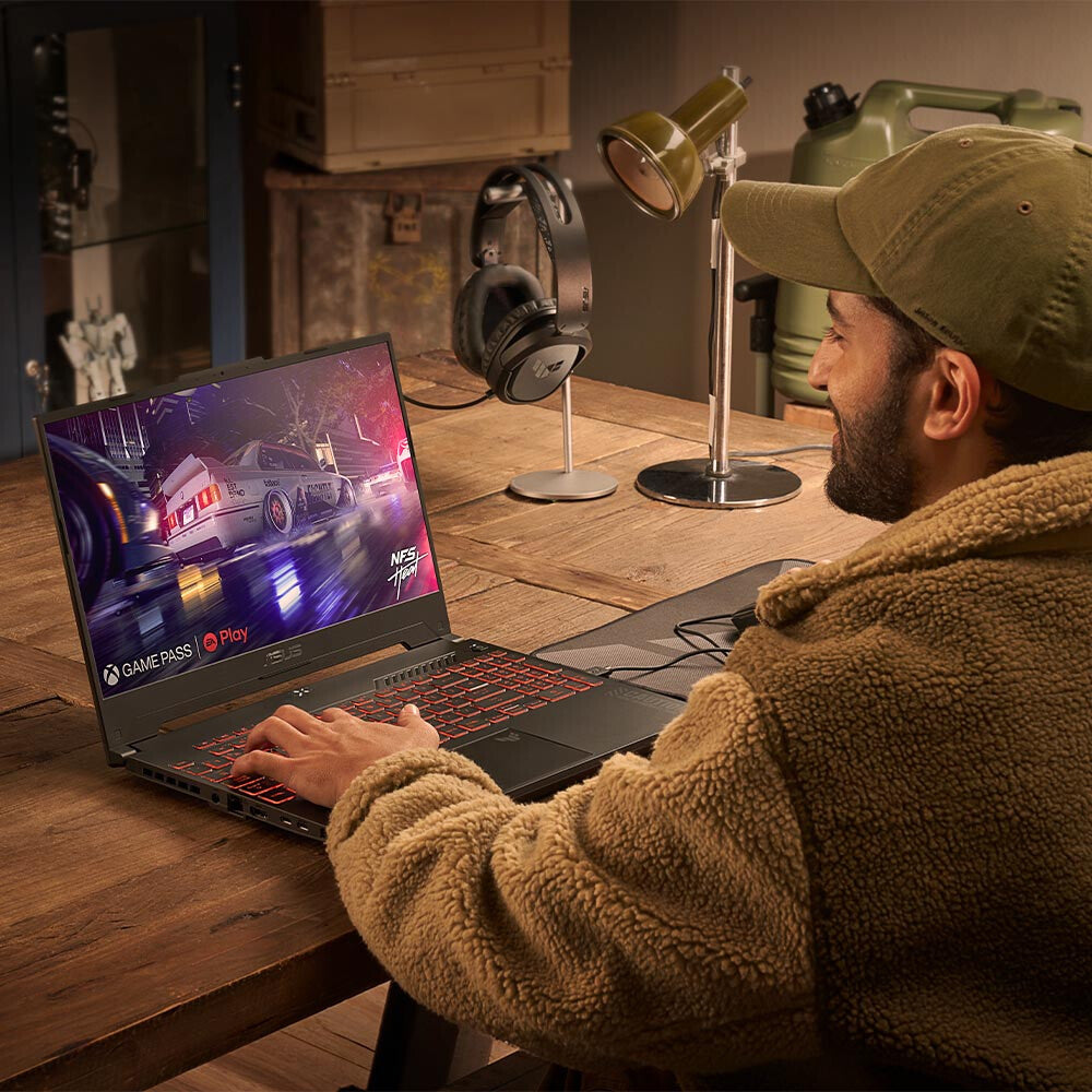 ASUS TUF Gaming A15 Laptop - 39.6 cm (15.6") - AMD Ryzen™ 5 7535HS - 16 GB DDR5-SDRAM - 512 GB SSD - NVIDIA GeForce RTX 4050 - Wi-Fi 6 - Windows 11 Home - Grey