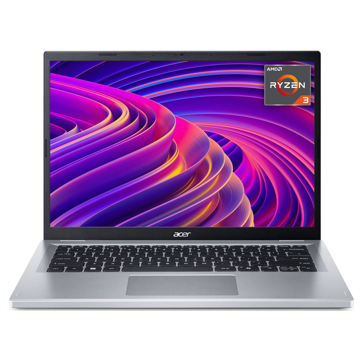 Acer Aspire Go 14 Laptop - 35.6 cm (14") - AMD Ryzen 3 - 8 GB LPDDR5-SDRAM - 256 GB SSD - Wi-Fi 6 - Windows 11 Home - Silver