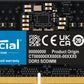 Crucial - 8 GB 1 x 8 GB DDR5 5200 MHz ECC SO-DIMM memory module