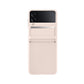 Samsung Flap Leather Cover for Galaxy Z Flip4 in Peach
