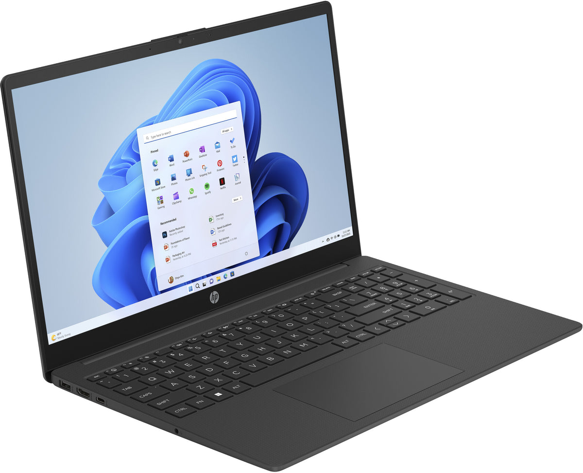 HP 15-FC0018NA Laptop - 39.6 cm (15.6") - AMD Ryzen™ 3 7320U - 4 GB LPDDR5-SDRAM - 128 GB SSD - Wi-Fi 6 - Windows 11 Home in S mode - Black