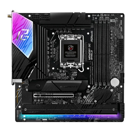 Asrock B860M Lightning WiFi micro ATX motherboard - Intel B860 LGA 1851
