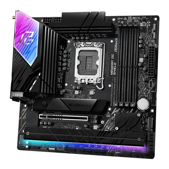 Asrock B860M Lightning WiFi micro ATX motherboard - Intel B860 LGA 1851
