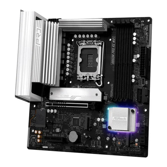Asrock B860M Pro RS WiFi micro ATX motherboard - Intel B860 LGA 1851