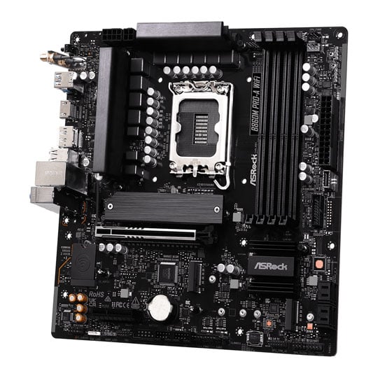 Asrock B860M Pro-A WiFi micro ATX motherboard - Intel B860 LGA 1851